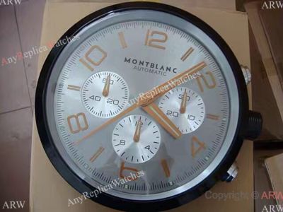 Replica Montblanc TimeWalker Wall Clock - Black Case Gray Dial